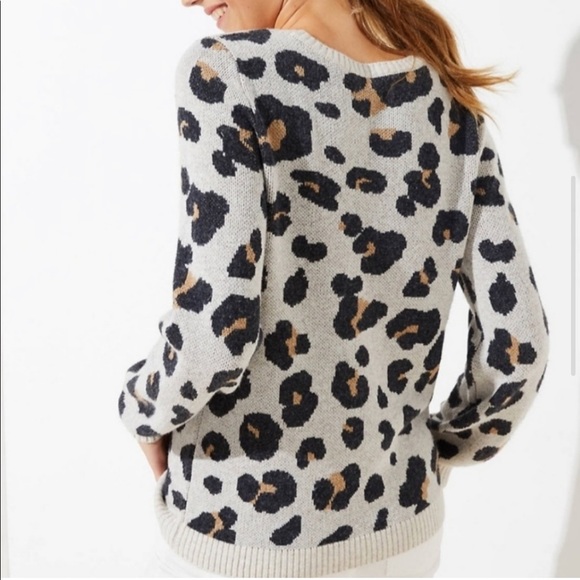Loft leopard print sweater - Picture 4 of 9